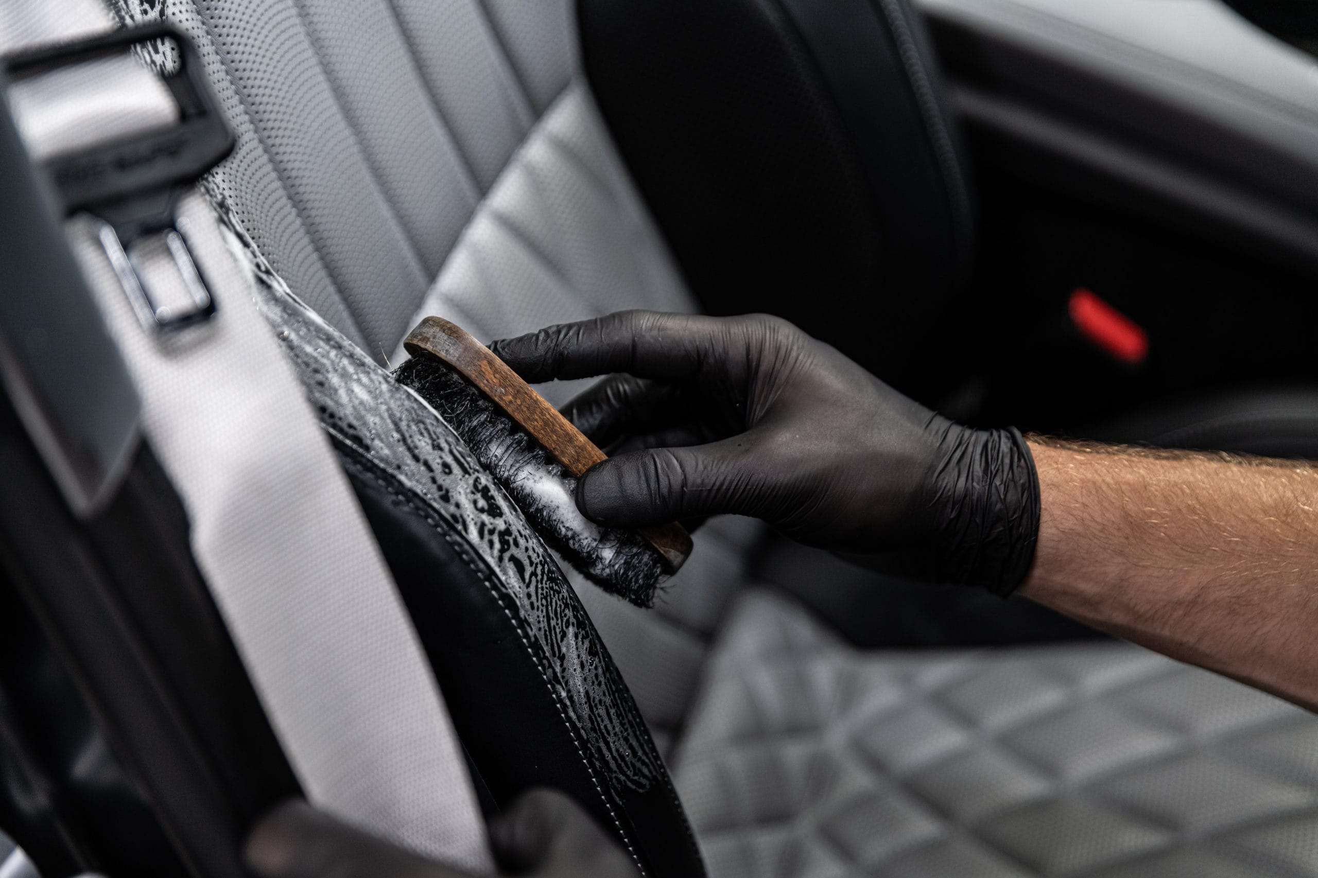 Car,Detailing,Studio,Worker,Cleaning,Car,Interior,And,Car,Leather
